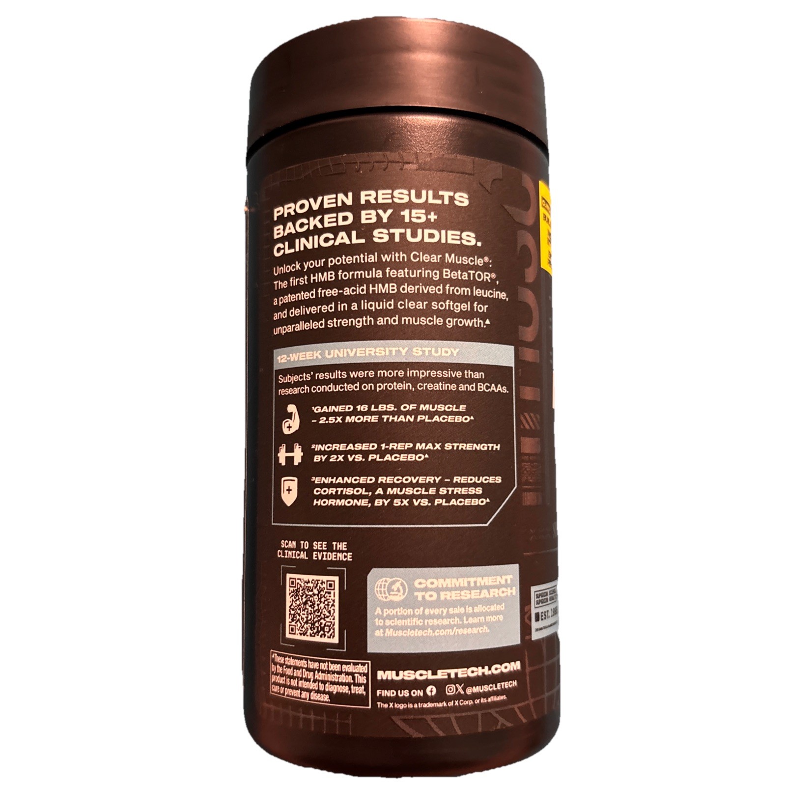 MuscleTech Clear Muscle Post Workout Recovery, Muscle Builder for Men & Women –