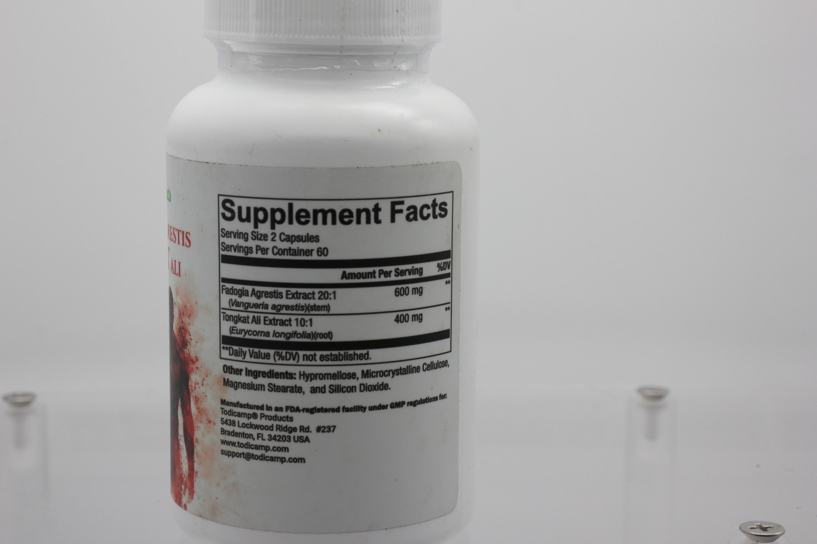 Todicamp Fadogia & Tongkat Mens Performance Supplement; 120 Capsules (12/26)
