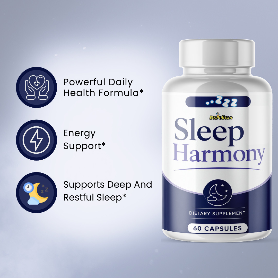 Sleep Harmony- Sleep & Energy Support- 12 Bottles- 720 Capsules