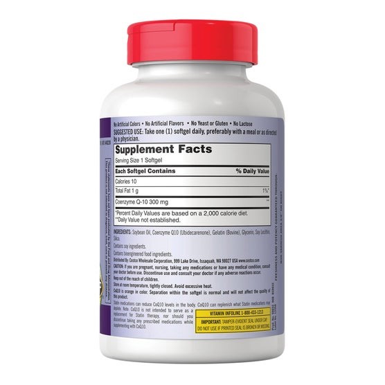 Kirkland Signature CoQ10 300 mg 100 Softgels USP Verified Supplement EXP:08/27