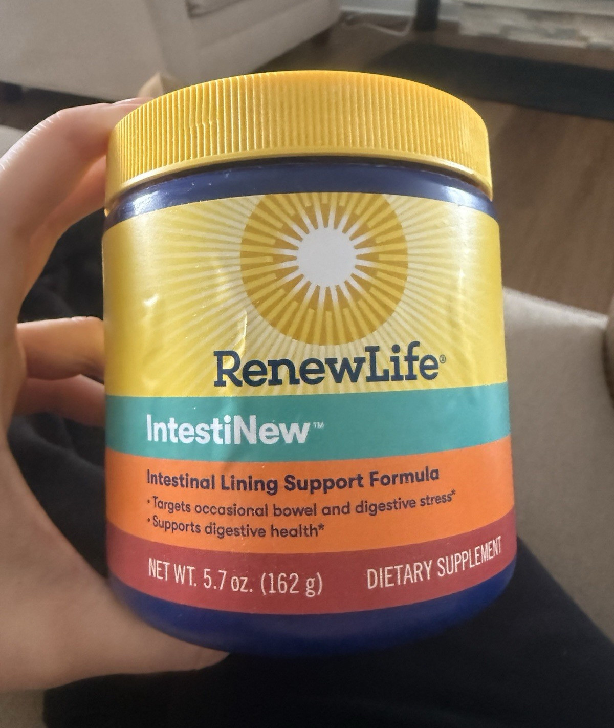 RenewLife IntestiNew Digestive Support Powder, Unflavored 5.7 oz (162 g) 06/2027