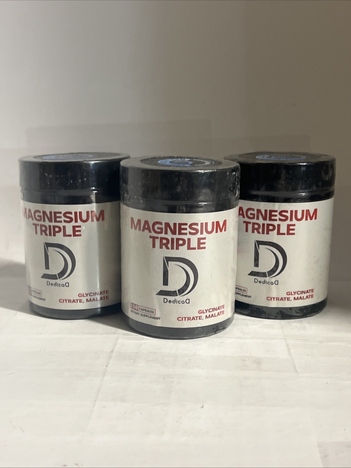 3x Dedicad – Triple Magnesium Complex 150 Capsules (450 Total) 500mg Exp 8/26