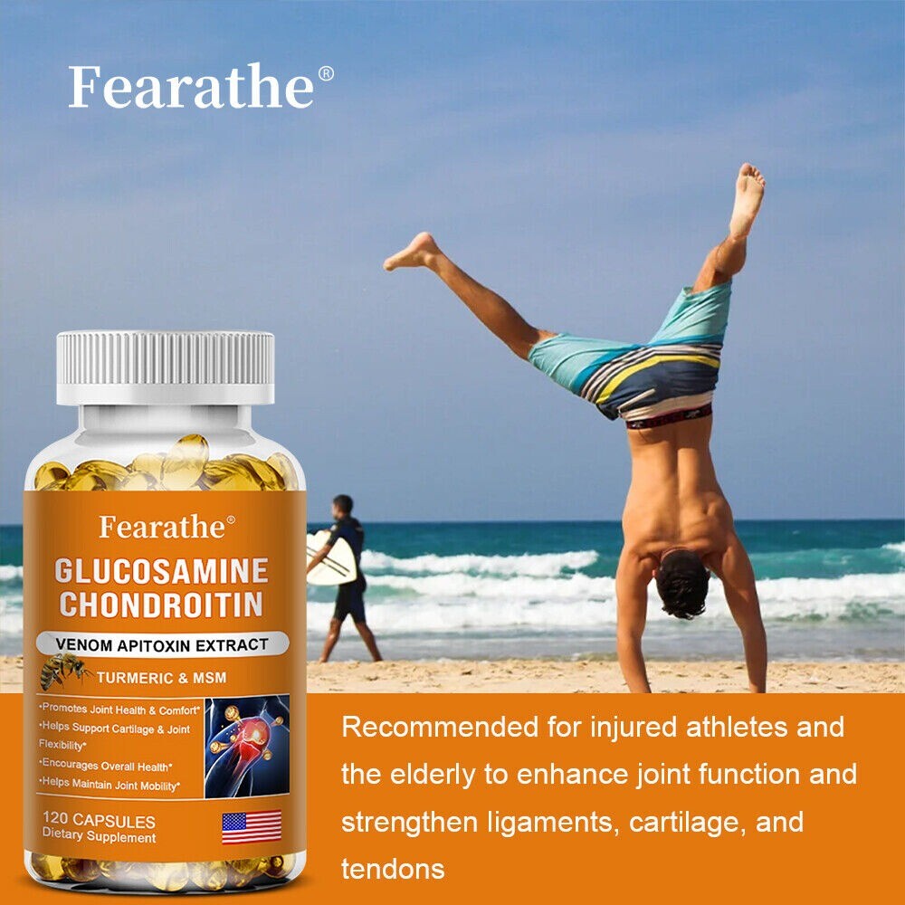 Glucosamine Chondroitin Turmeric & MSM – Bones, Joint Support Capsules
