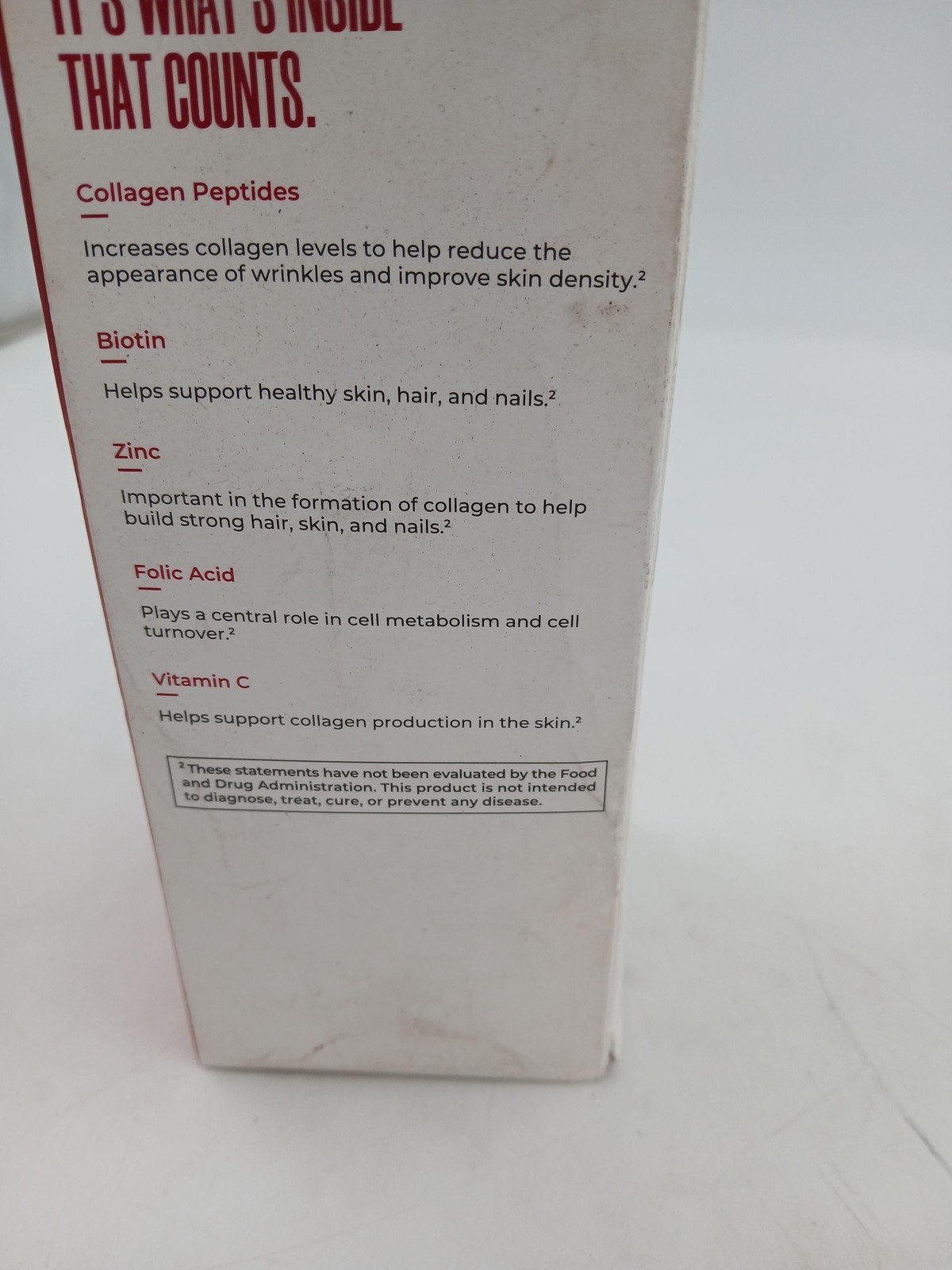 MAELYS Collagen + Biotin 16.9 Fl Oz Orange Peach Hair Skin Nails Supplement