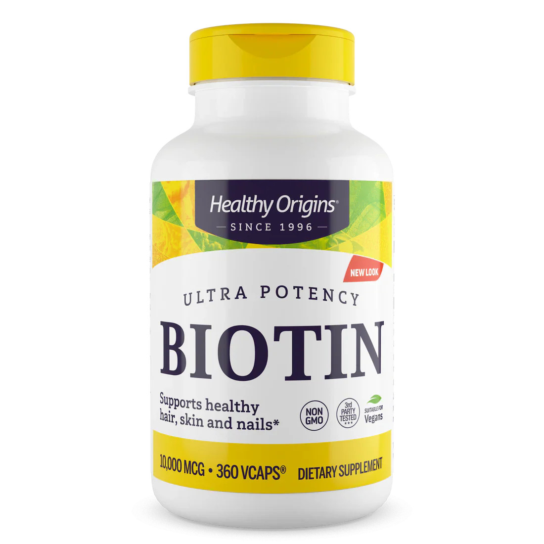 Healthy Origins Biotin 10,000 mcg | 360 Veggie Caps