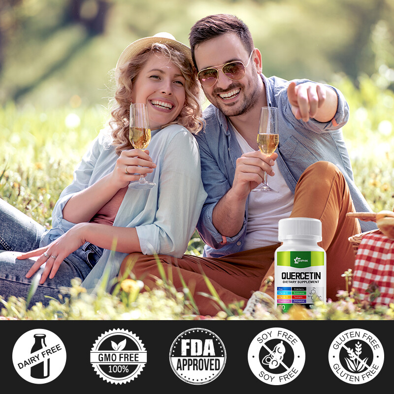 NEW Quercetin 1000 mg 60 Veggie Capsules Dietary Supplement Natural Antioxidant