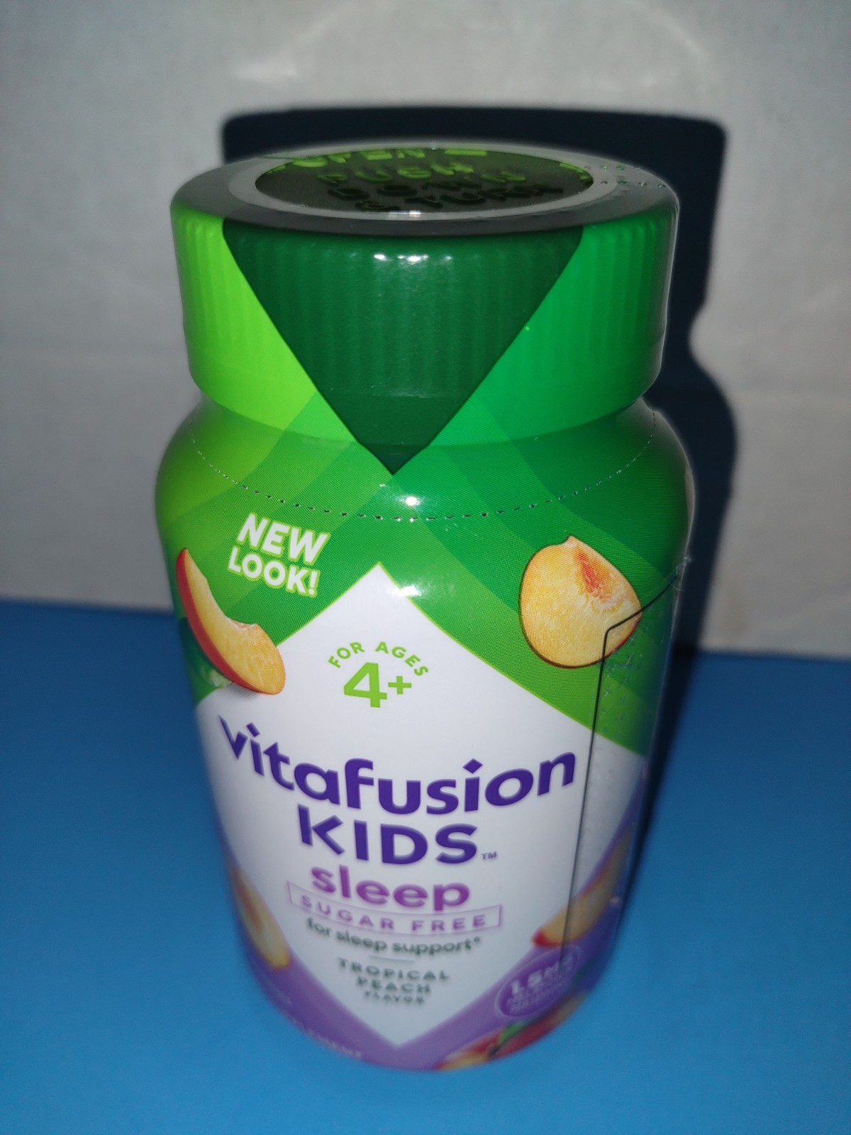 Vitafusion Kids Melatonin Sleep Gummies Sugar Free Tropical Peach 50 Ea 12/26+ L