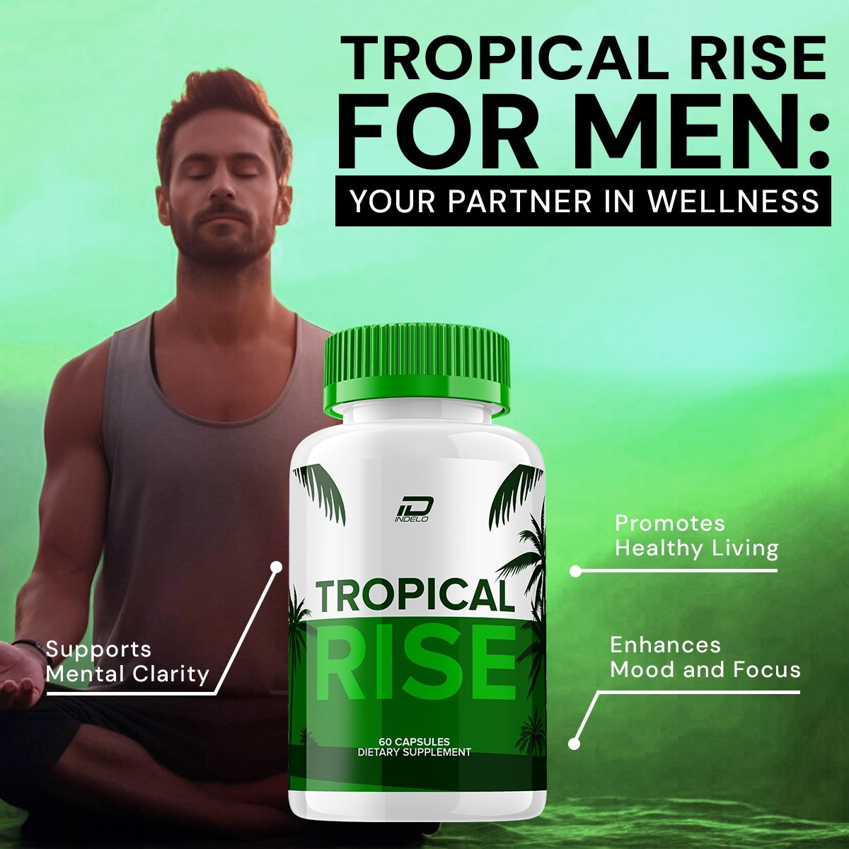 (1 Pack) Tropical Rise for Men Capsules – Tropical Rise Vitamin Complex Pills