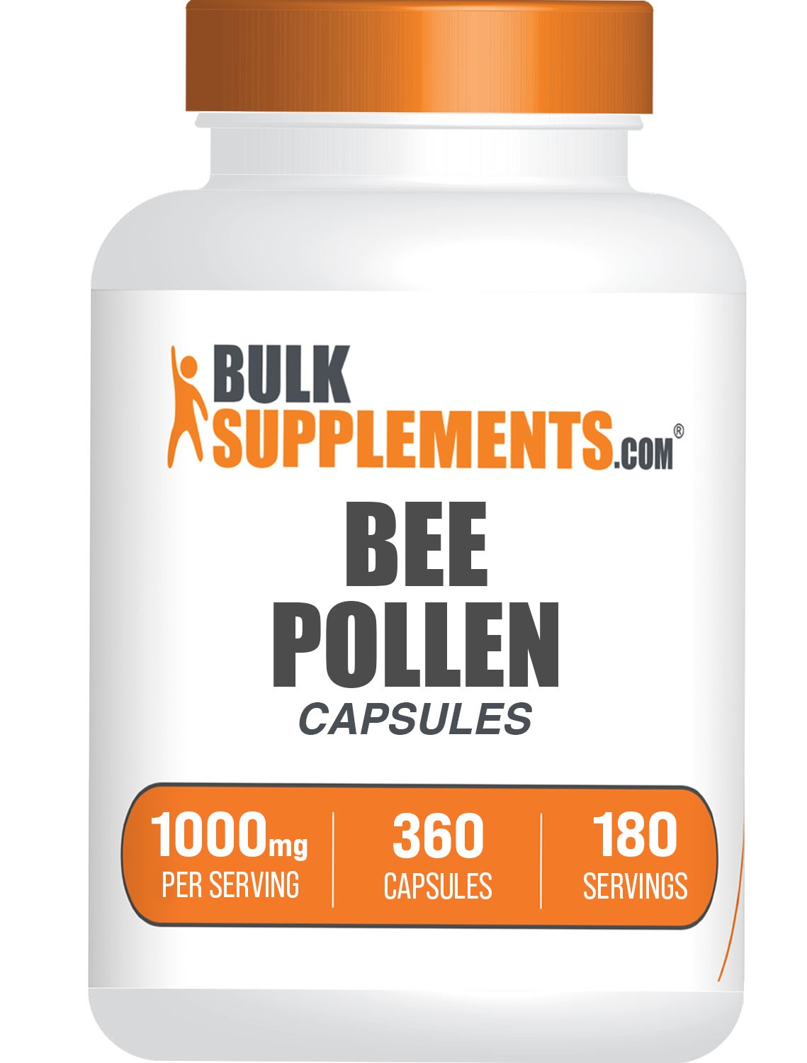 BulkSupplements.com Bee Pollen Capsules – 1000mg per Serving – 360 Capsules
