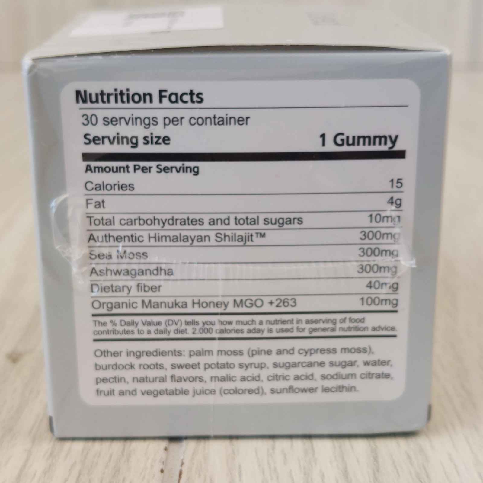 Cured 3 in 1 Wellness Gummies Unisex 30ct Shilajit Sea Moss Ashwagandha 12/26