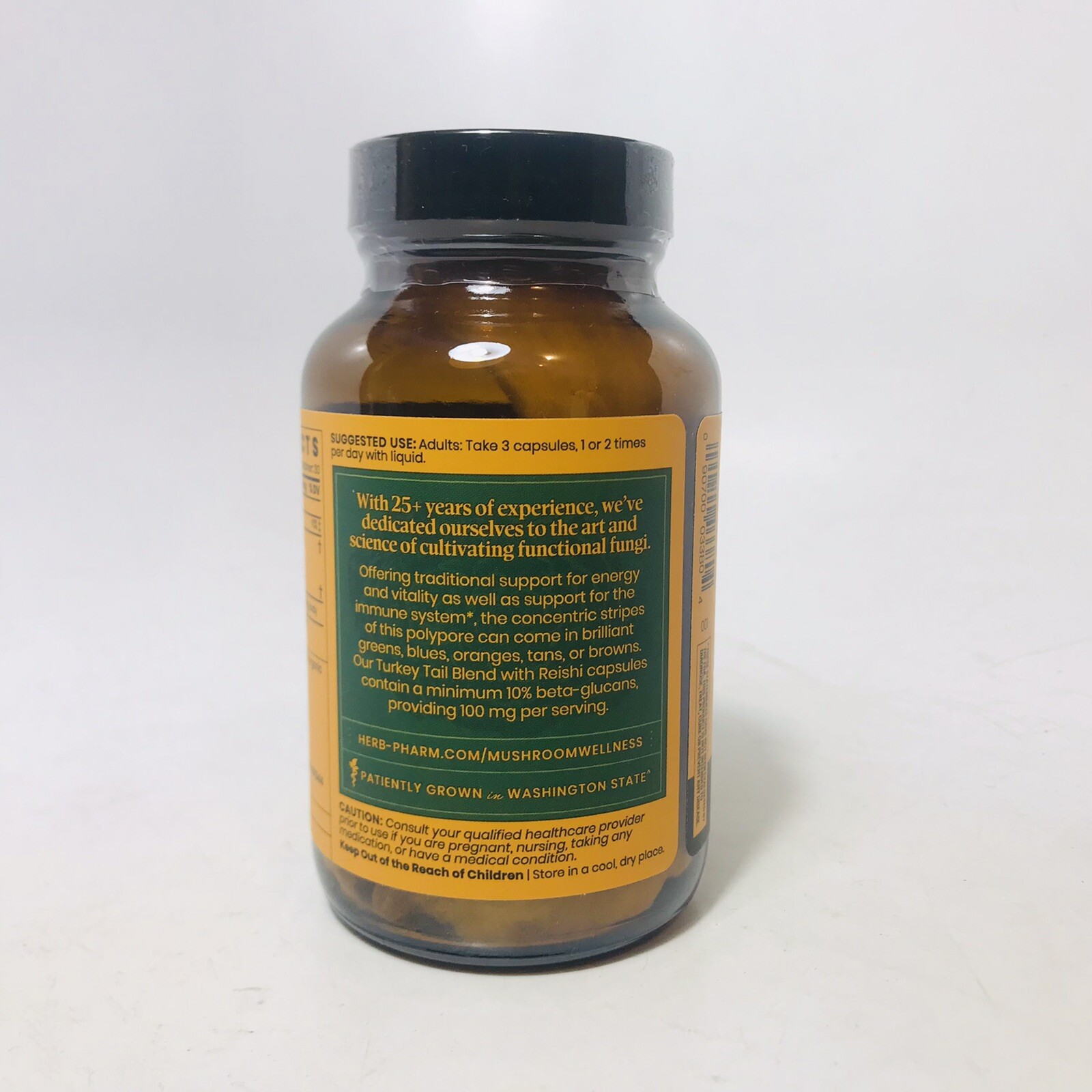 Mushroom Wellness Turkey Tail Blend W/ Reishi 90 Capsules Exp. 09/2027