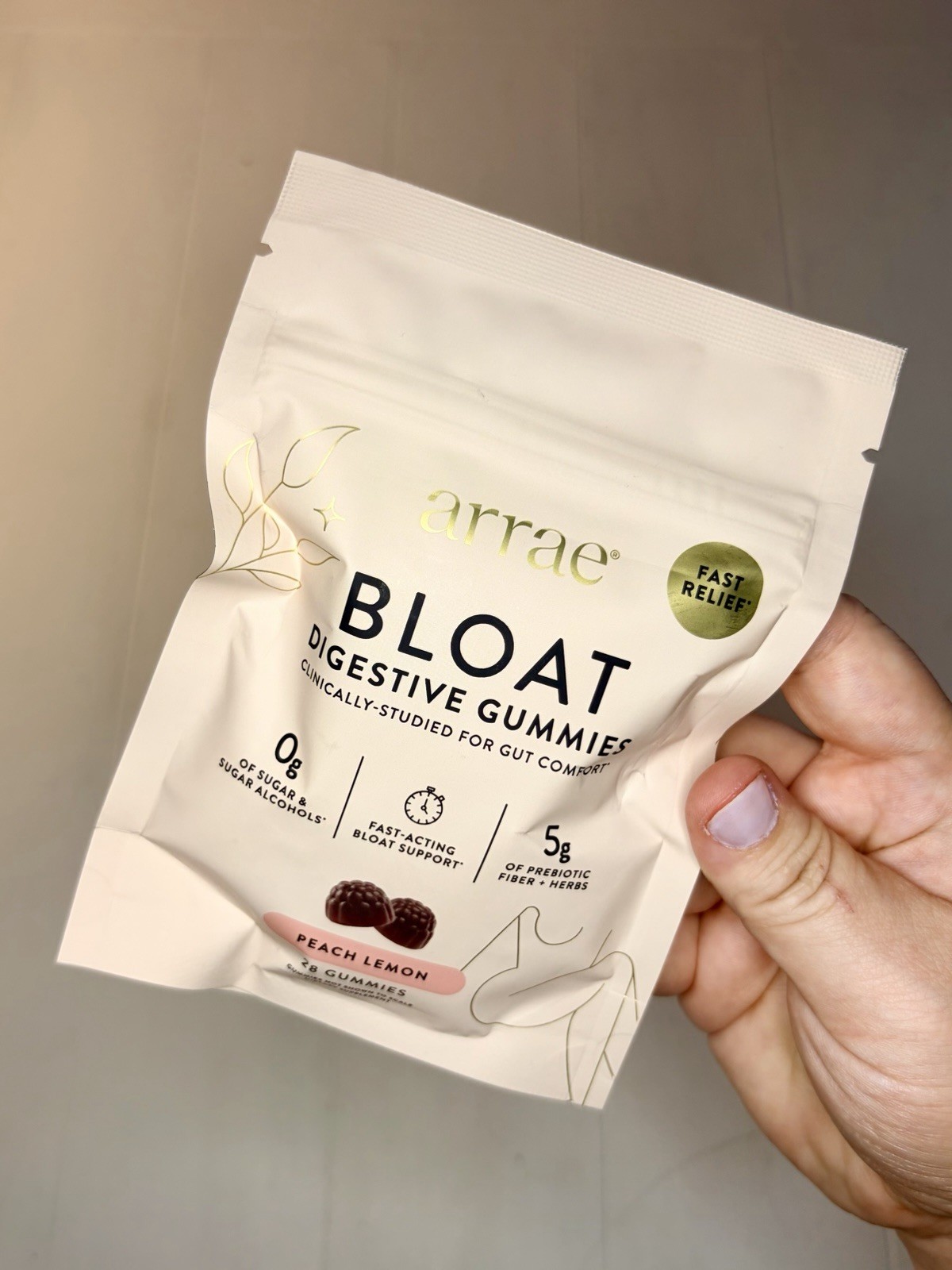 Arrae String Bikini Bundle Bloat Gummies Peach Lemon MB-1 Capsules