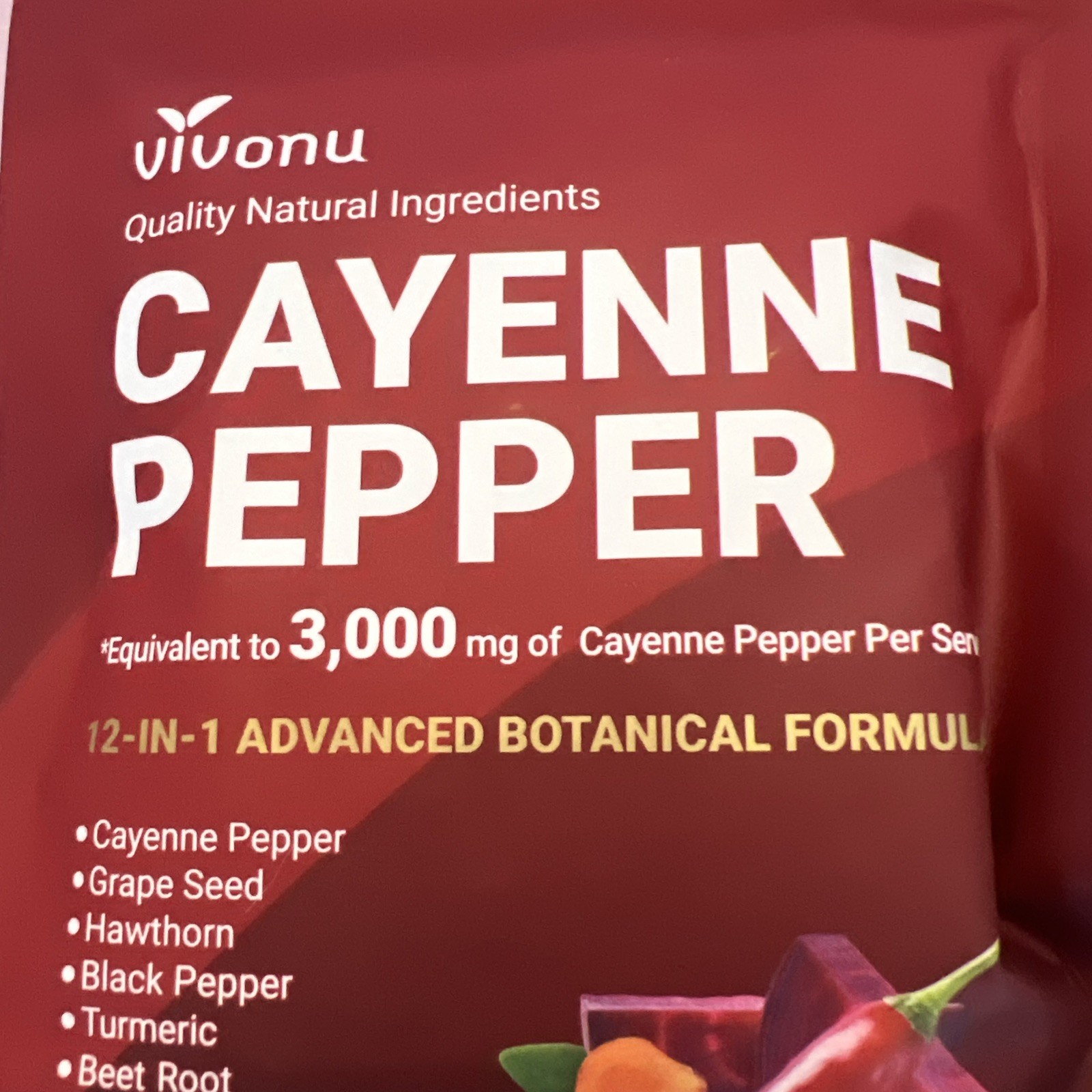 Vivonu Cayenne Pepper 3000 mg Supplement 240 Softgels New