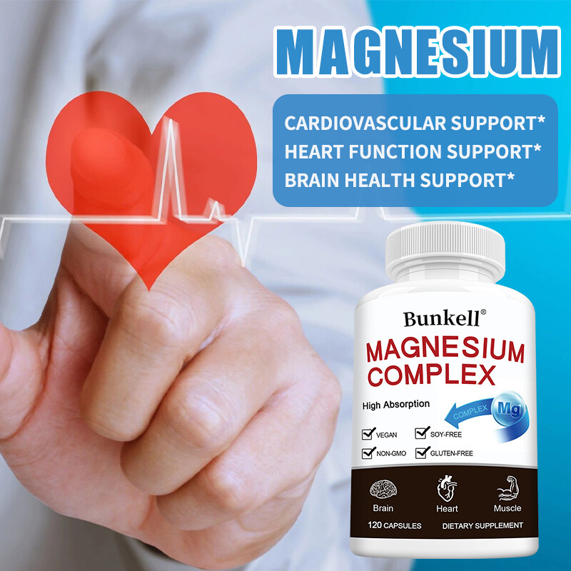 Magnesium Complex High Absorption Supplement Magnesium Glycinate Citrate Malate