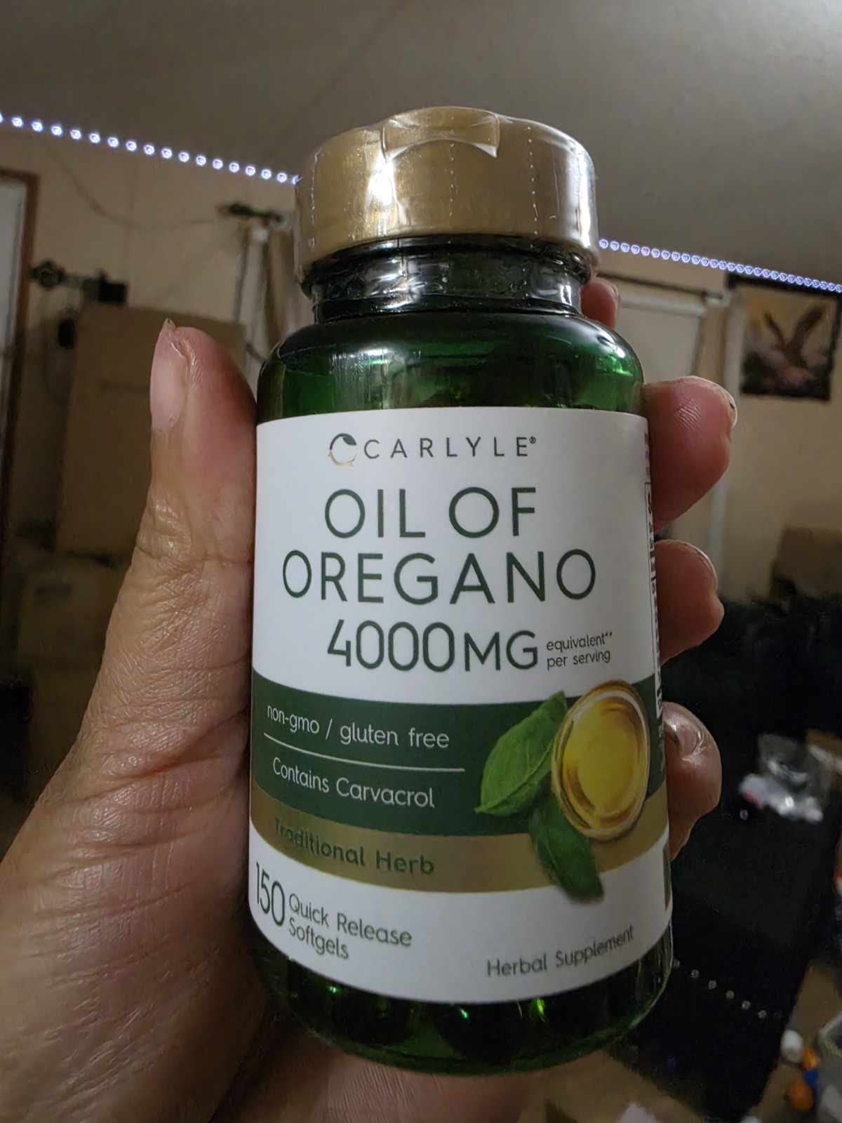 Carlyle Oil of Oregano 4000mg Softgels 150 Immune Support Gluten-Free Non-GMO
