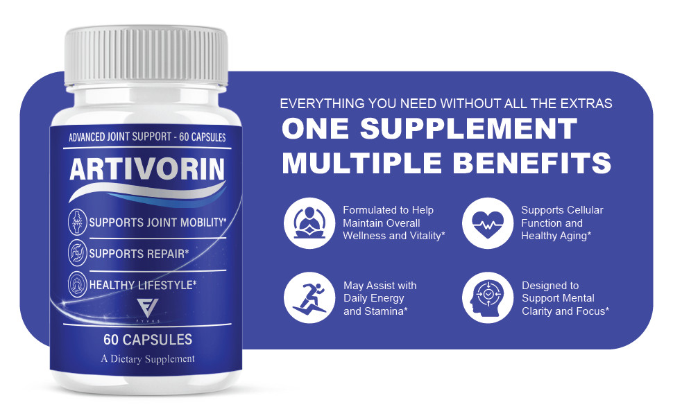 (5 Pack) Artivorin Advanced Joint Support, Artivorin Pills (300 Capsules)