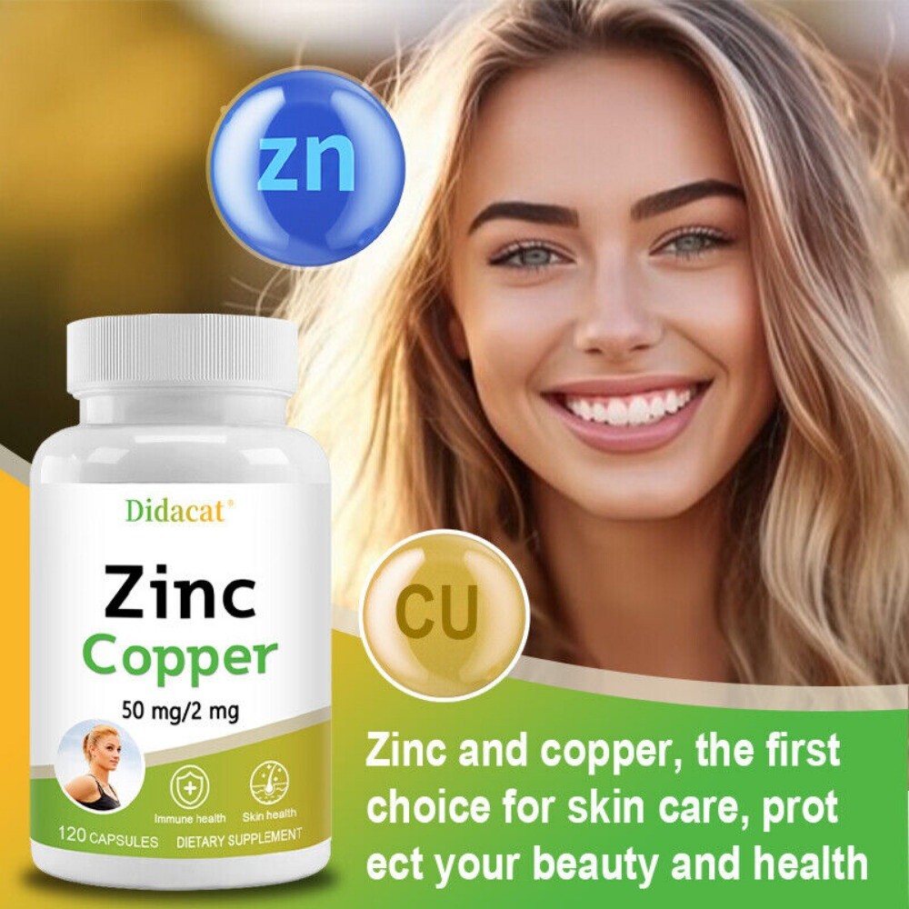 Zinc Copper Supplements,Support Immunity, Antioxidant, Cellular Rejuvenation