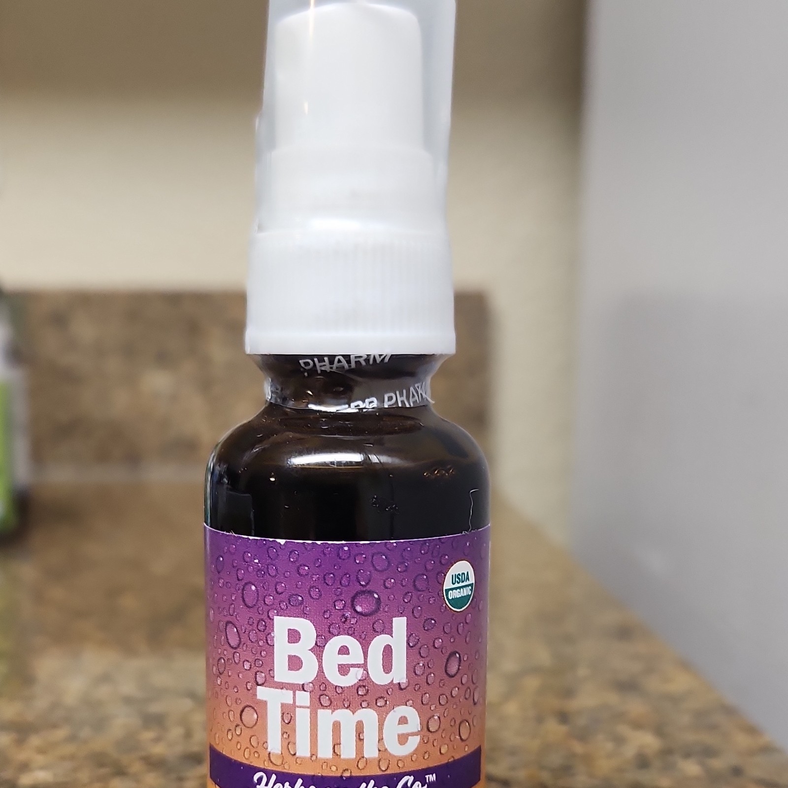 Herb Pharm Bed Time Organic Gluten-Free Sleep Support Herbal Spray 0.7 ml