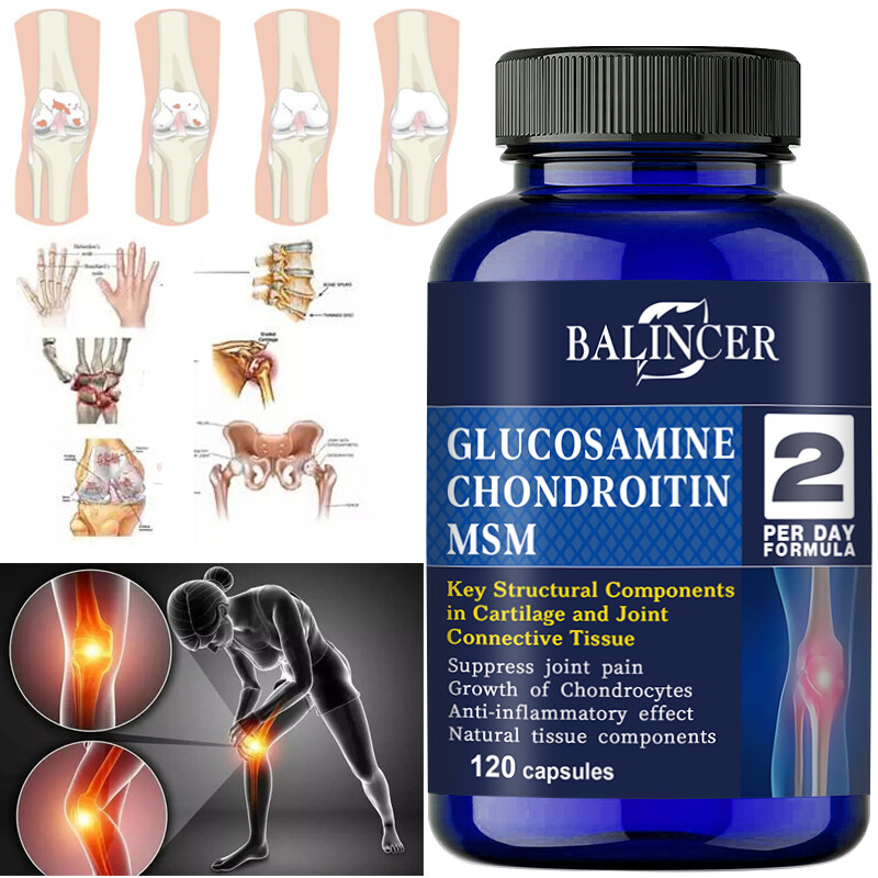 Triple Strength 1500 mg Glucosamine Chondroitin & MSM , Bones, Joint Support