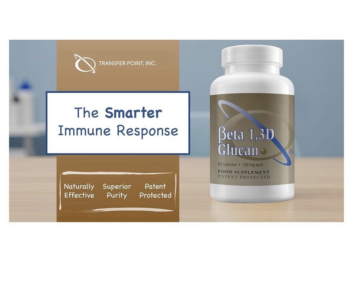 2 Pack Transfer Point Beta 1,3D Glucan 100 mg Immune Support Dietary Supplement