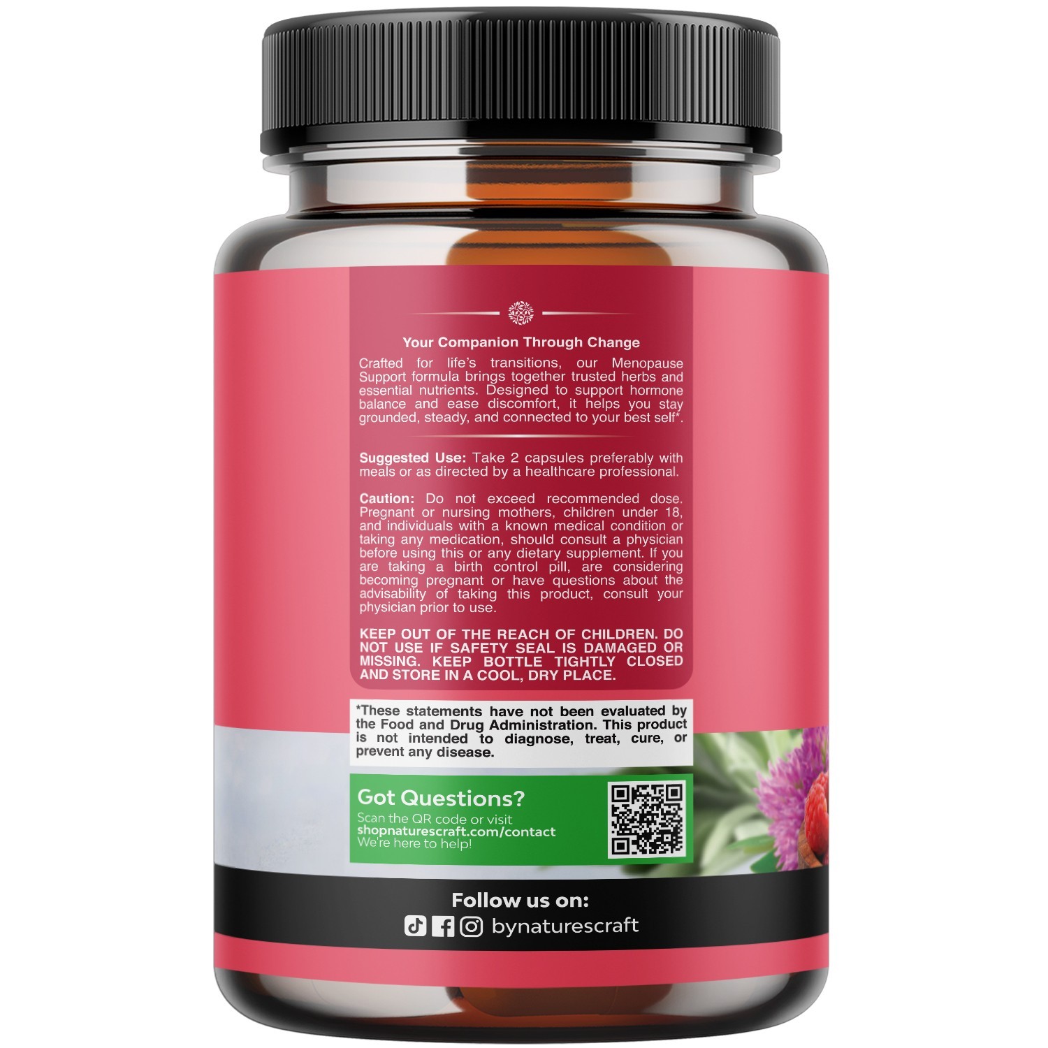 Complete Herbal Menopause Supplement for Women – Hormone Balance 120ct
