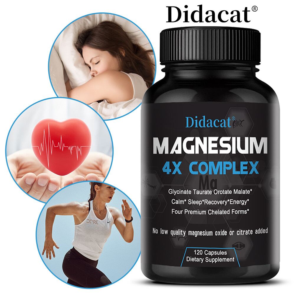 4x Magnesium Complex – Magnesium Malate, Glycinate, Taurate, Orotate