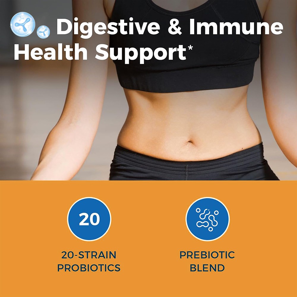 Probiotics 20 Strains 50 Billion Cfu Softgel Bolsters Immunity Support Digestion