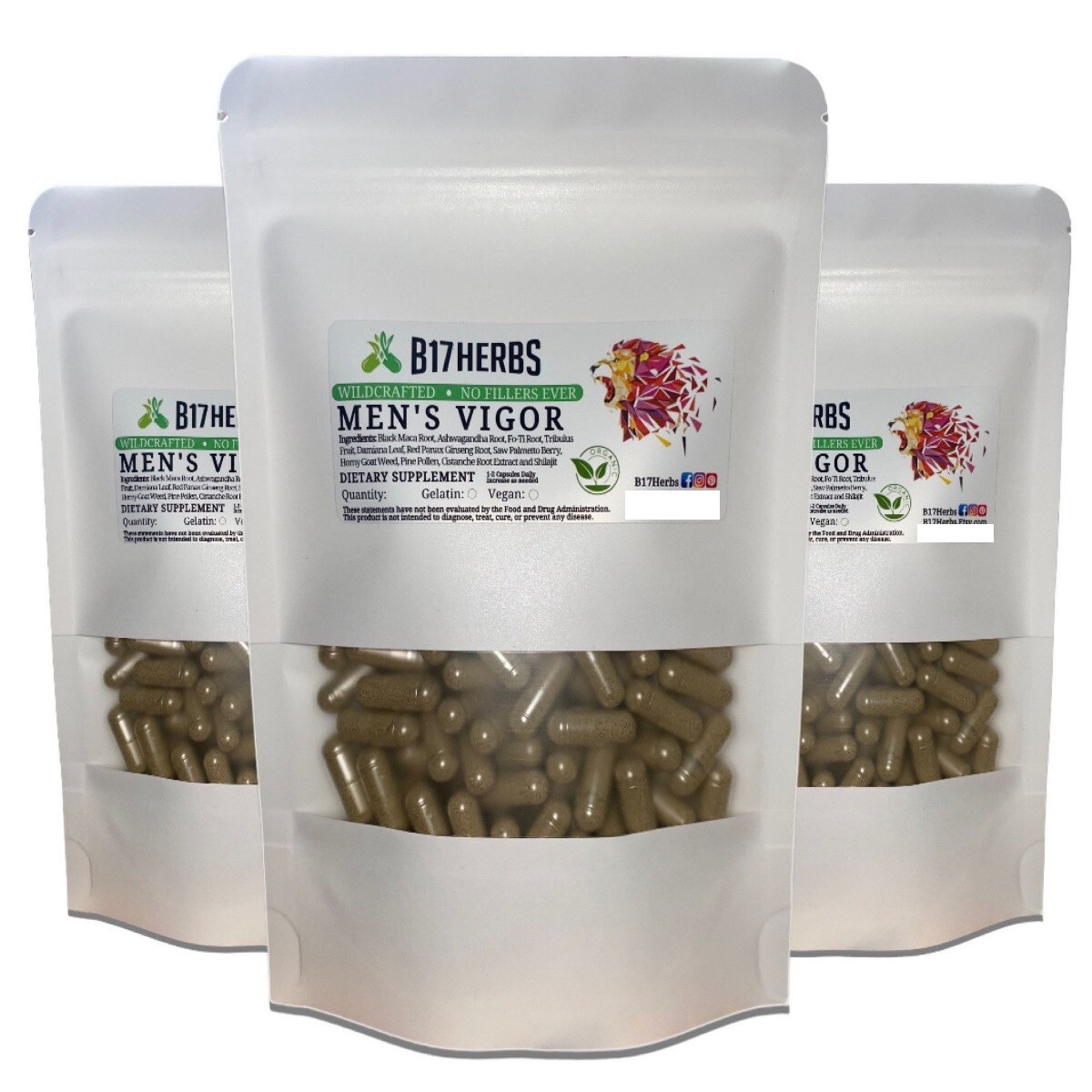 Vigor Special Blend – Cistanche, Pine Pollen, Ginseng 100 Veg. Caps, 600mg