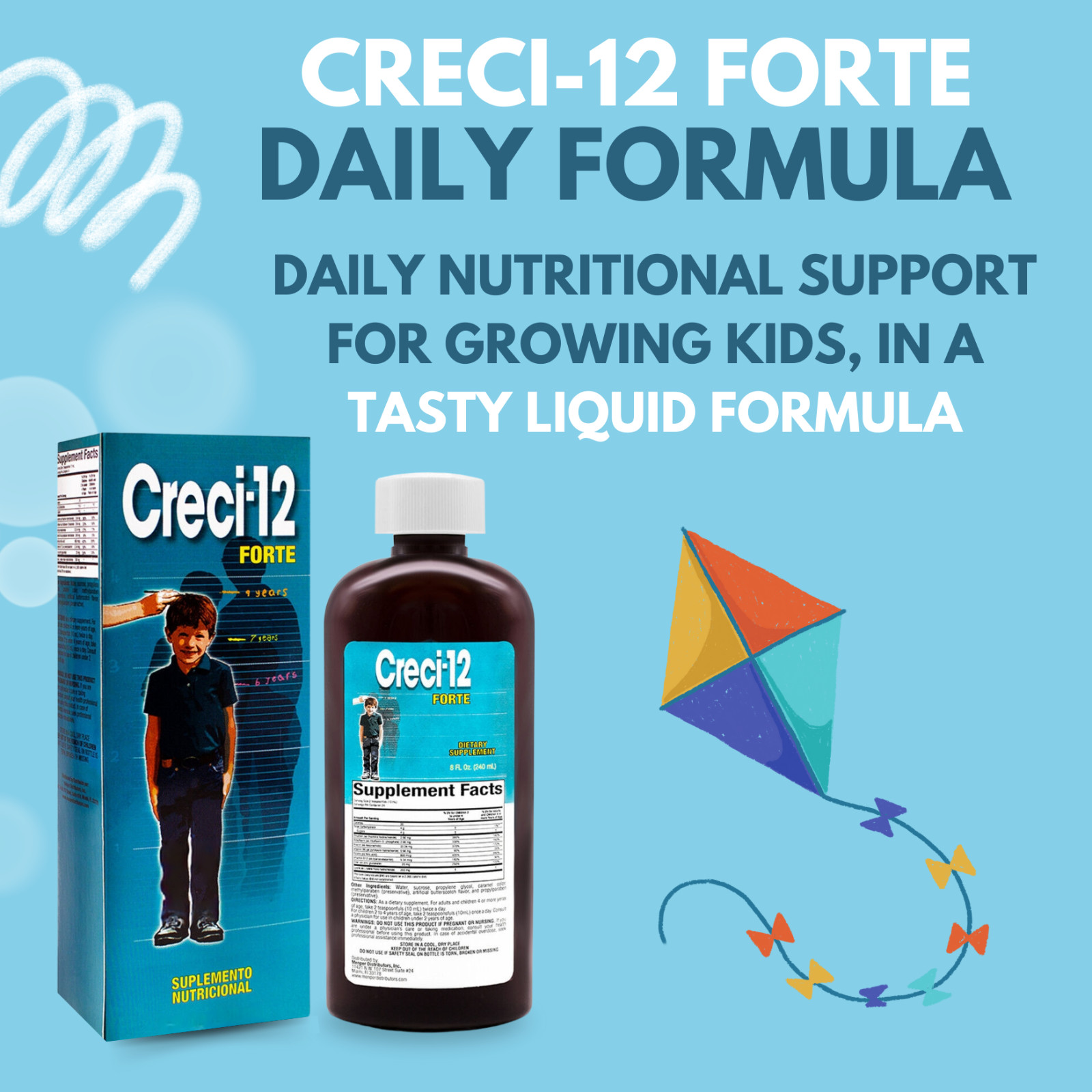 Menper Creci-12 Forte Nutritional Supplement for Children – 8 fl oz