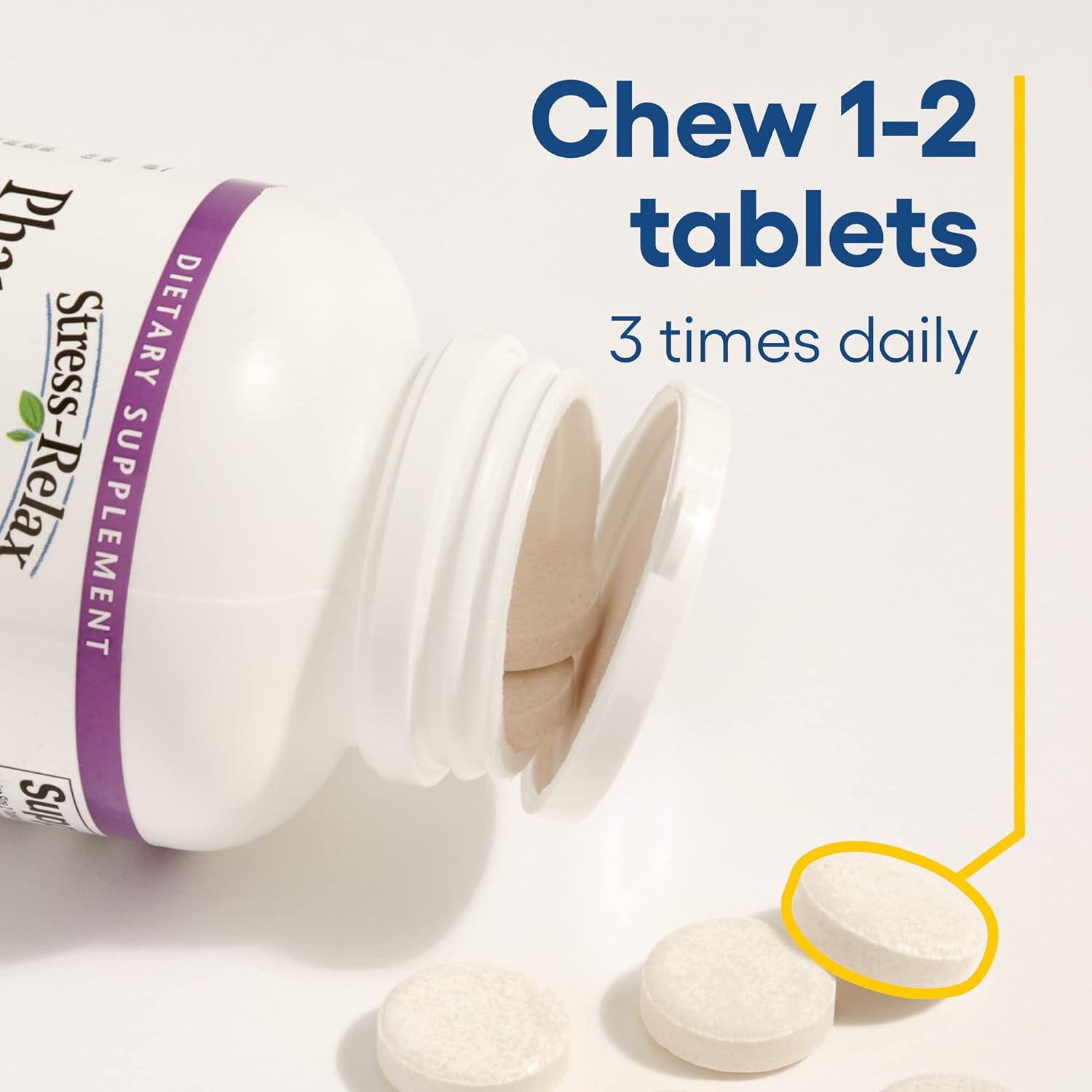 Natural Factors Stress-Relax Pharma GABA 100 mg, 60 Chewable Tablets