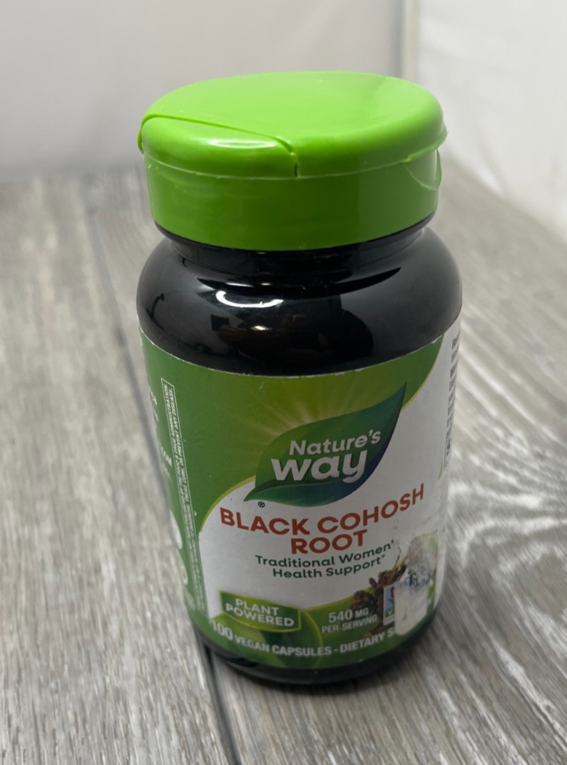 Nature’s Way Black Cohosh Root 540mg 100 Capsules Exp 3/29