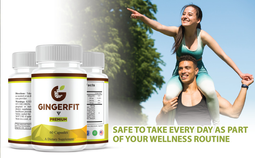 (5 Pack) Ginger Fit Weight Management Supplement, GingerFit Pills (300 Capsules)