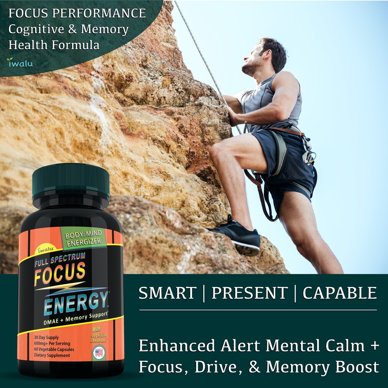 Mind Body Boost for Memory, Focus, Clarity, Hgh Booster Best Price Women & Men