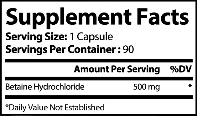 BETA-HCL Betaine HCL Plus