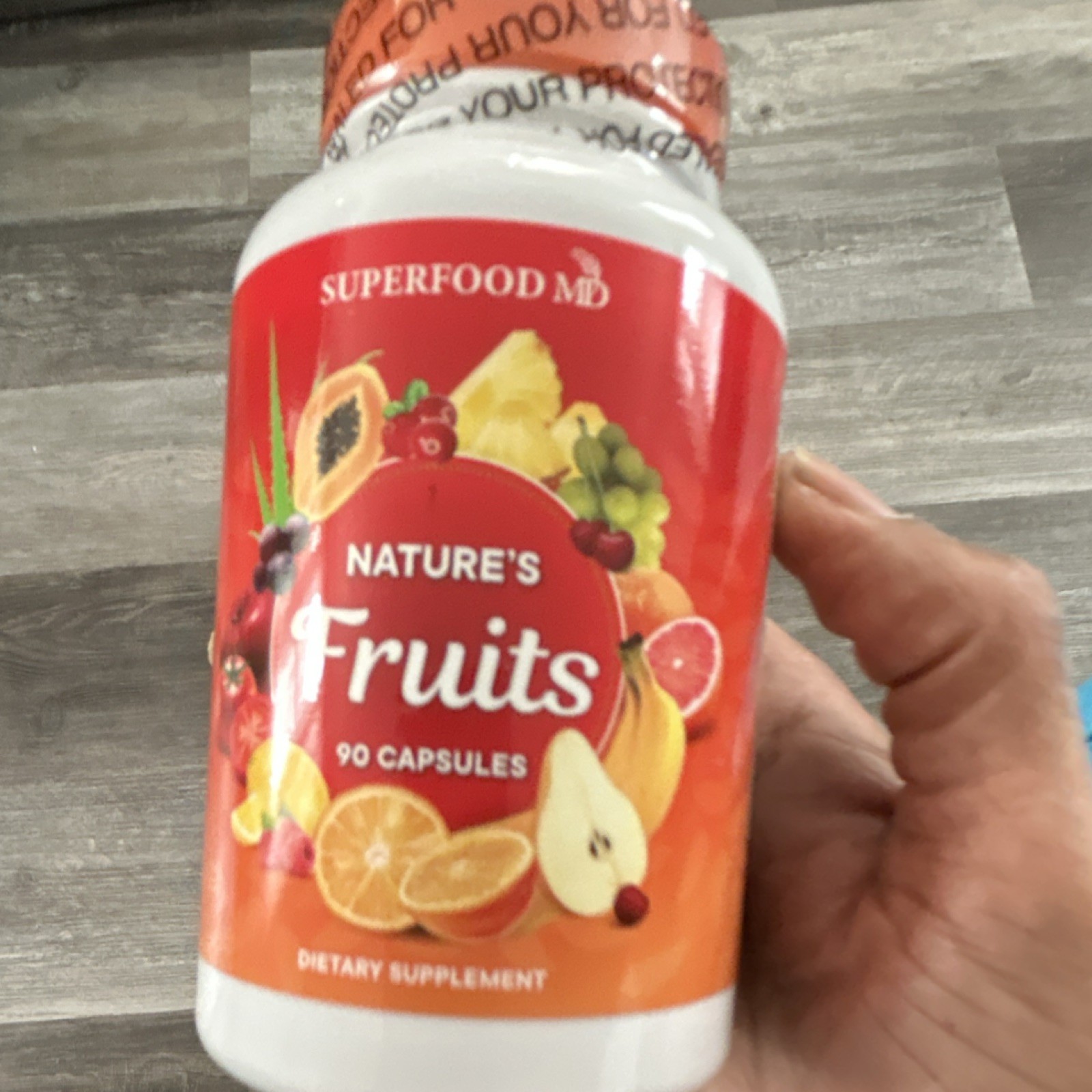 Superfood MD Fruits Veggies Capsules Vegetarian Non GMO Whole Blend 90