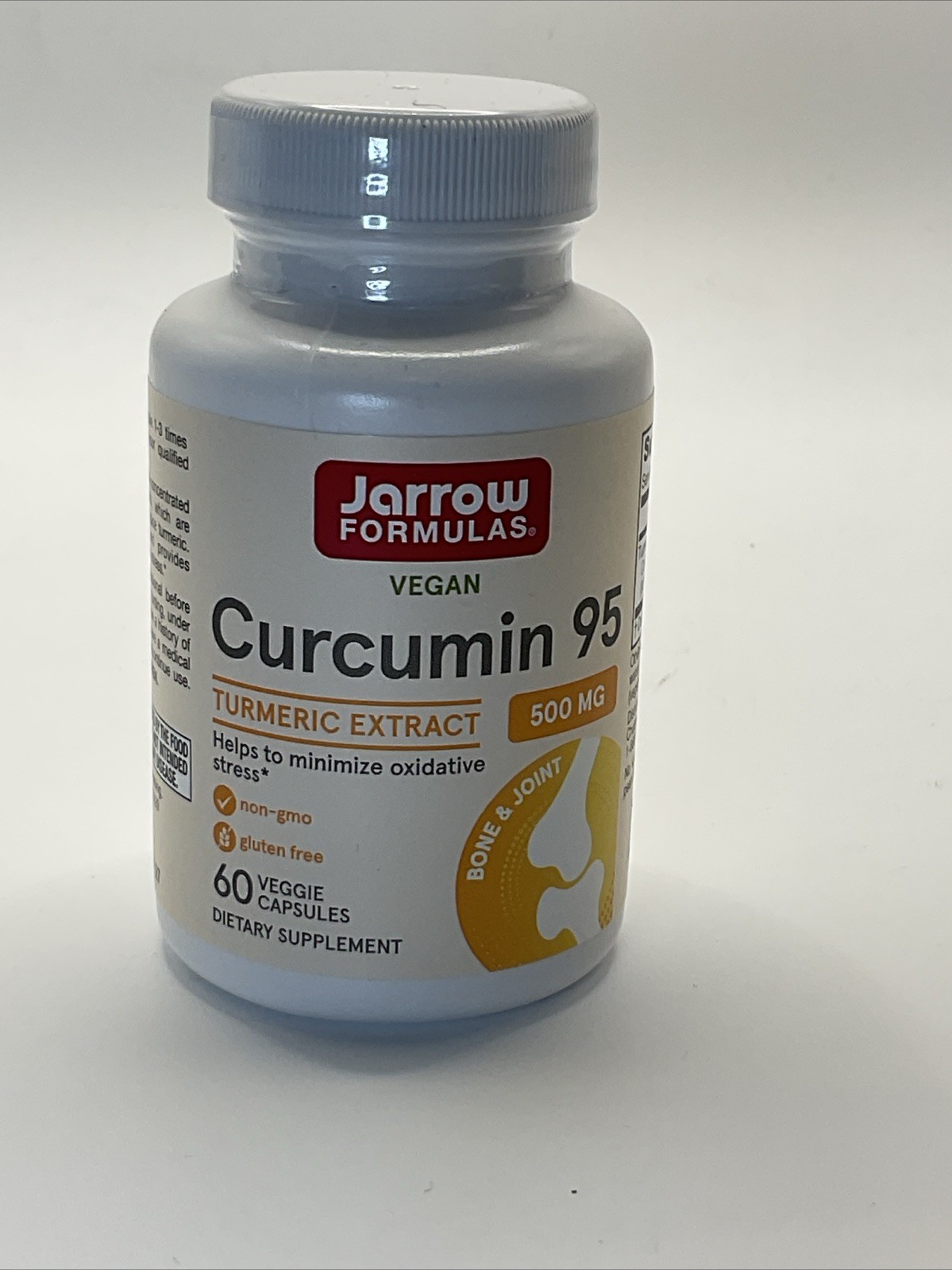 Jarrow Formulas Curcumin 95 Turmeric Extract 500 mg, 60 Capsules, Exp 06/2027