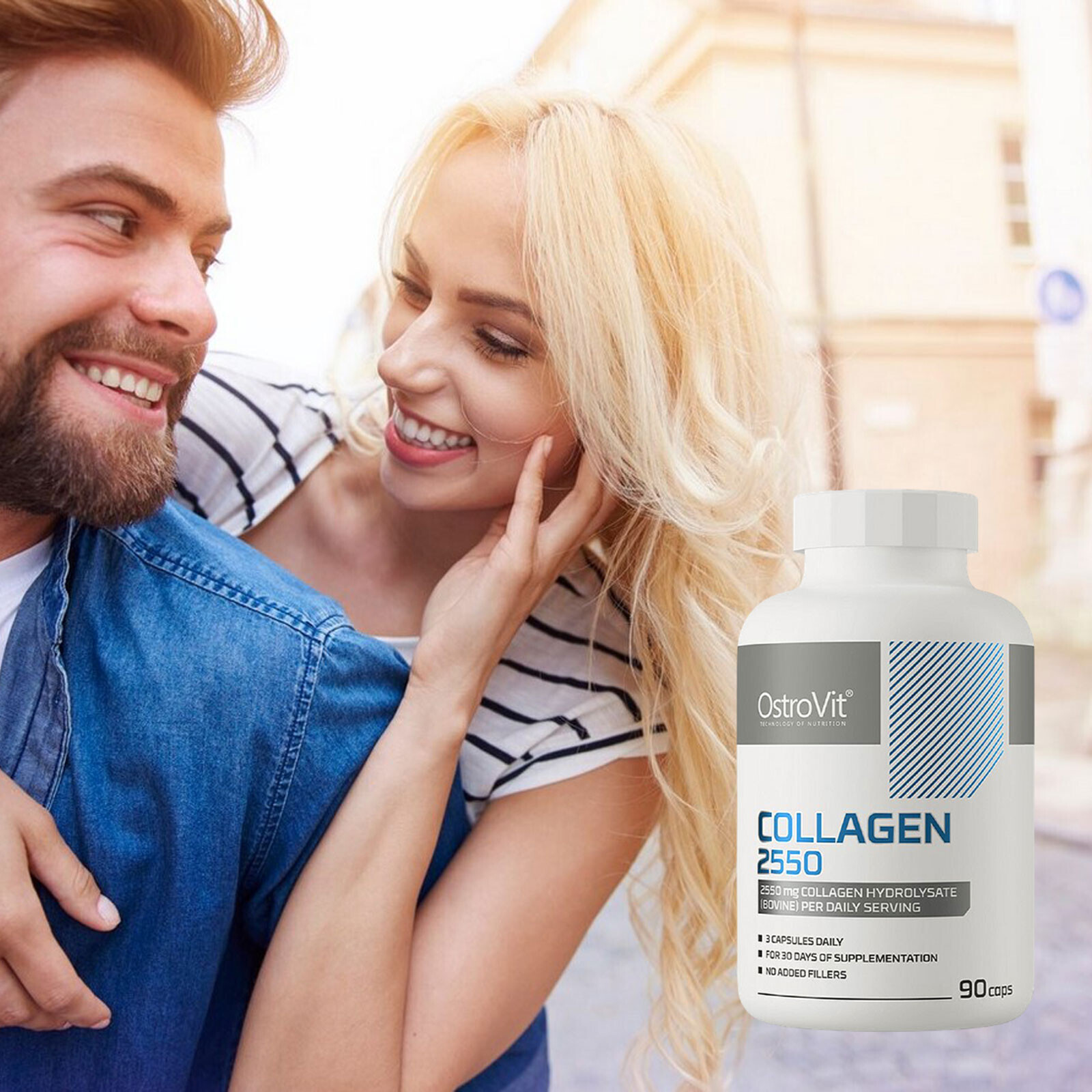 COLLAGEN – 90-180 Caps- 2550mg -Healthy beautiful appearance, bones, nails, hair