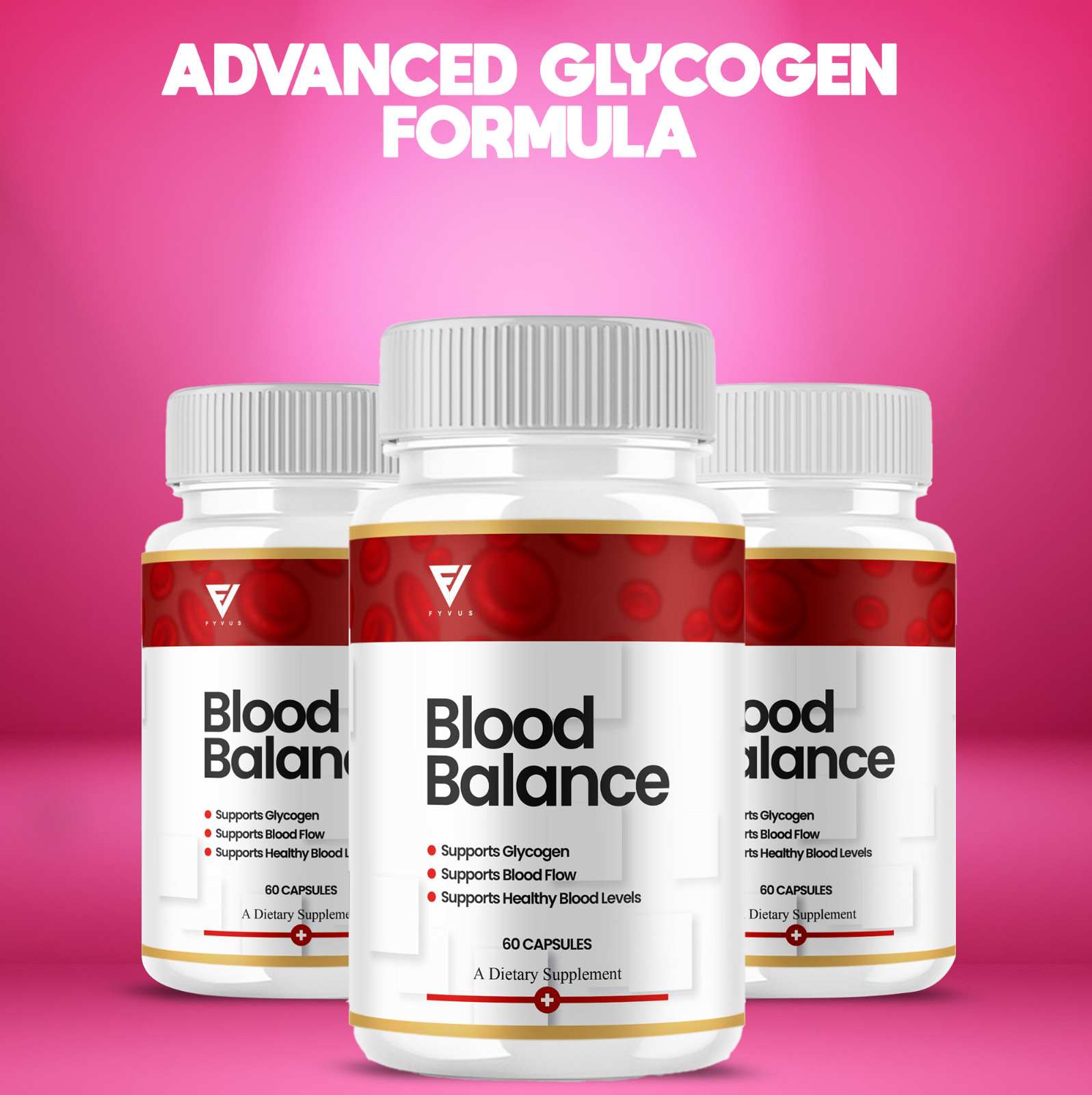 (3 Pack) Blood Balance Glycogen Pills BloodBalance Glyco Support (180 Capsules)