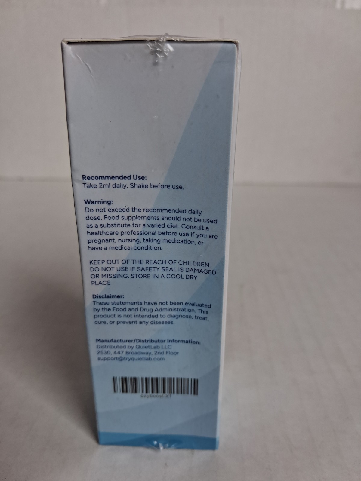 QuietLab OxyBoost Breathing Supplement Drops Liquid Sleep & Energy Support 60 mL