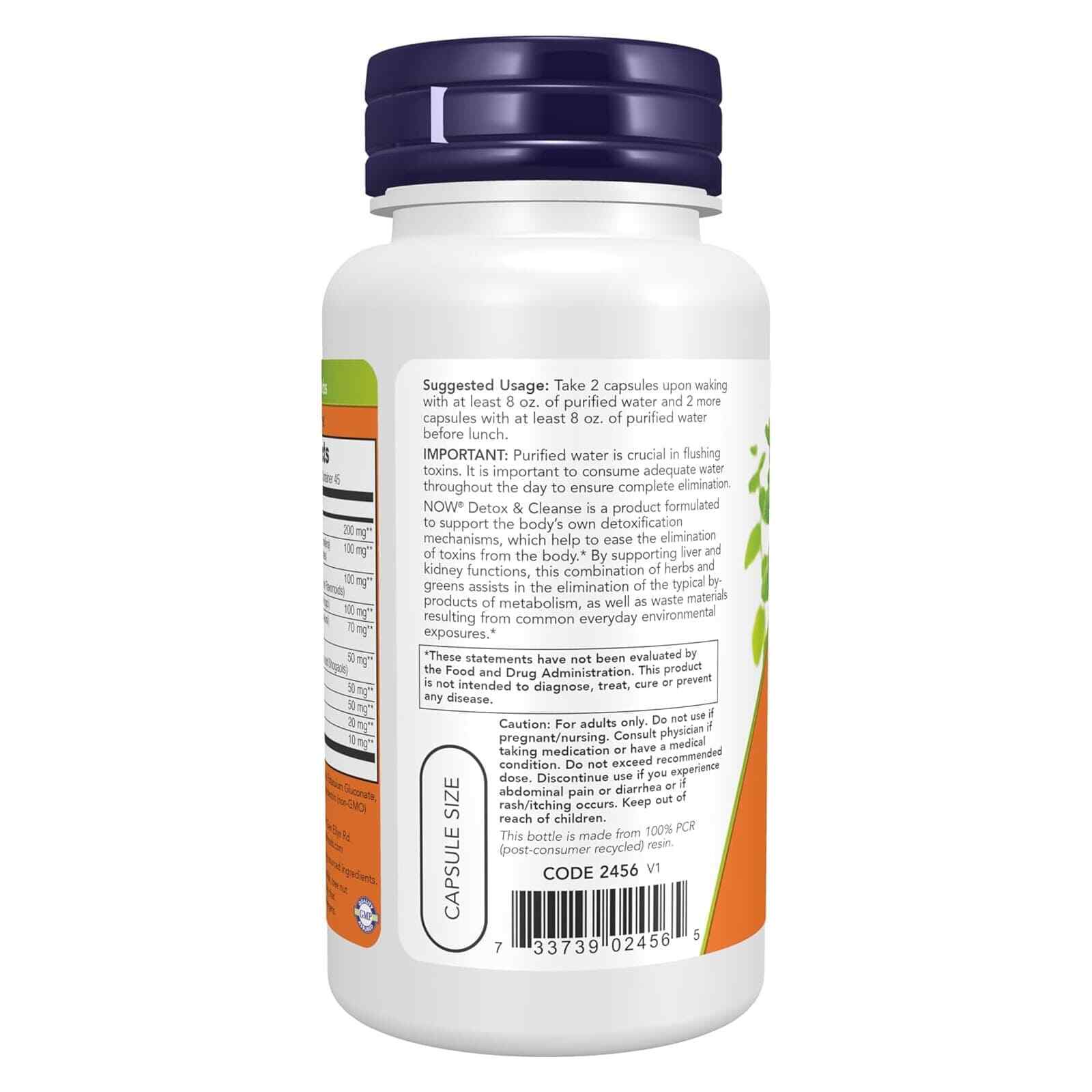 NOW Detox Cleanse – 90 Capsules, Liver and Kidney Support, Eliminate Toxins