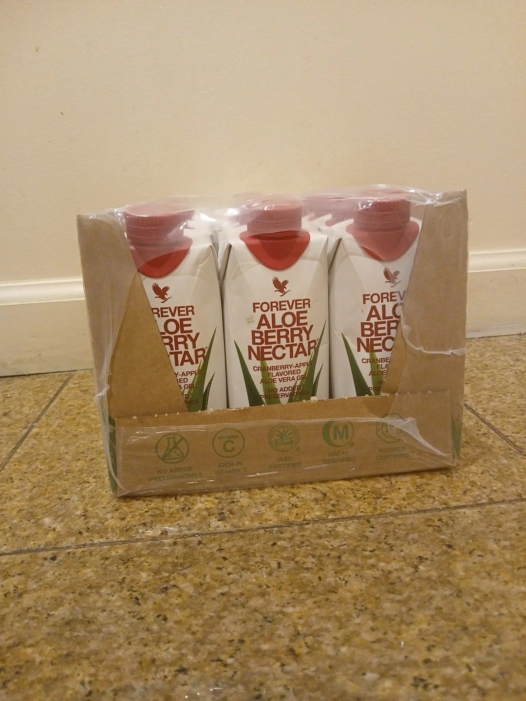 Forever Aloe Vera Gel Berry Nectar Minis – 12 /0.33ml To GO size. KOSHER/HALAL