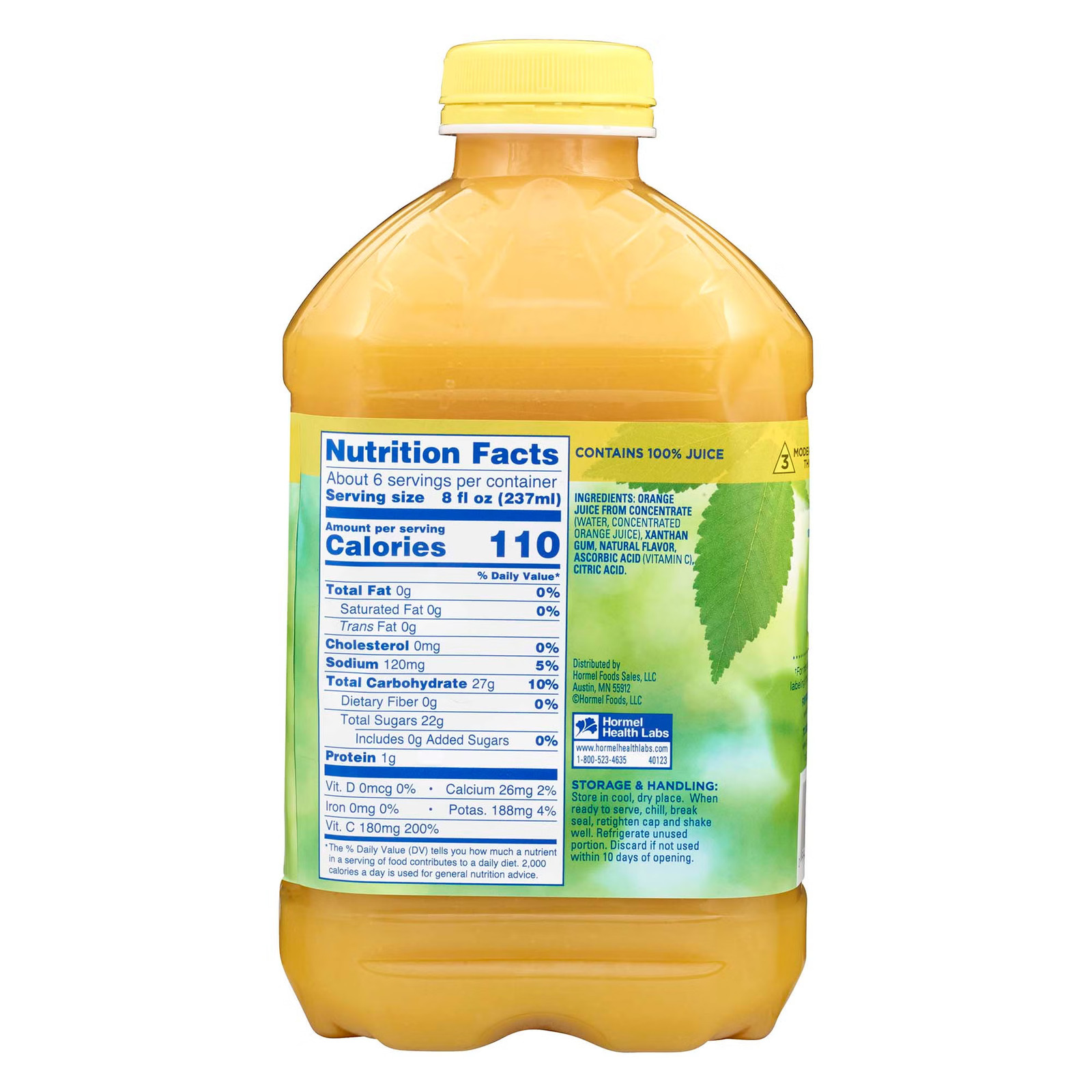Thick & Easy Thickened Beverage Orange 46 oz. Bottle