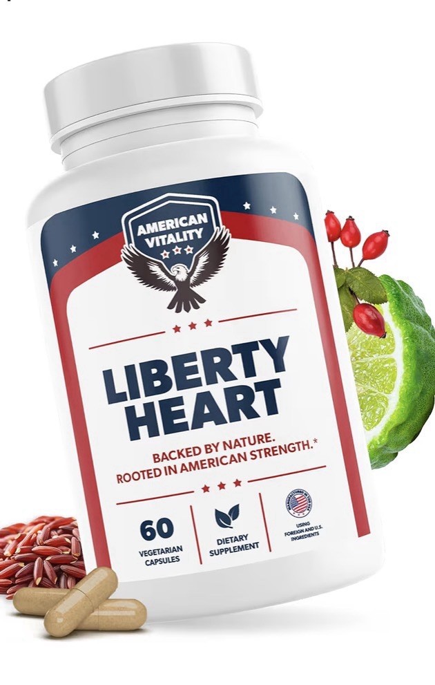 AMERICAN VITALITY Liberty Heart Wellness Cholesterol Supplement 60 Capsules
