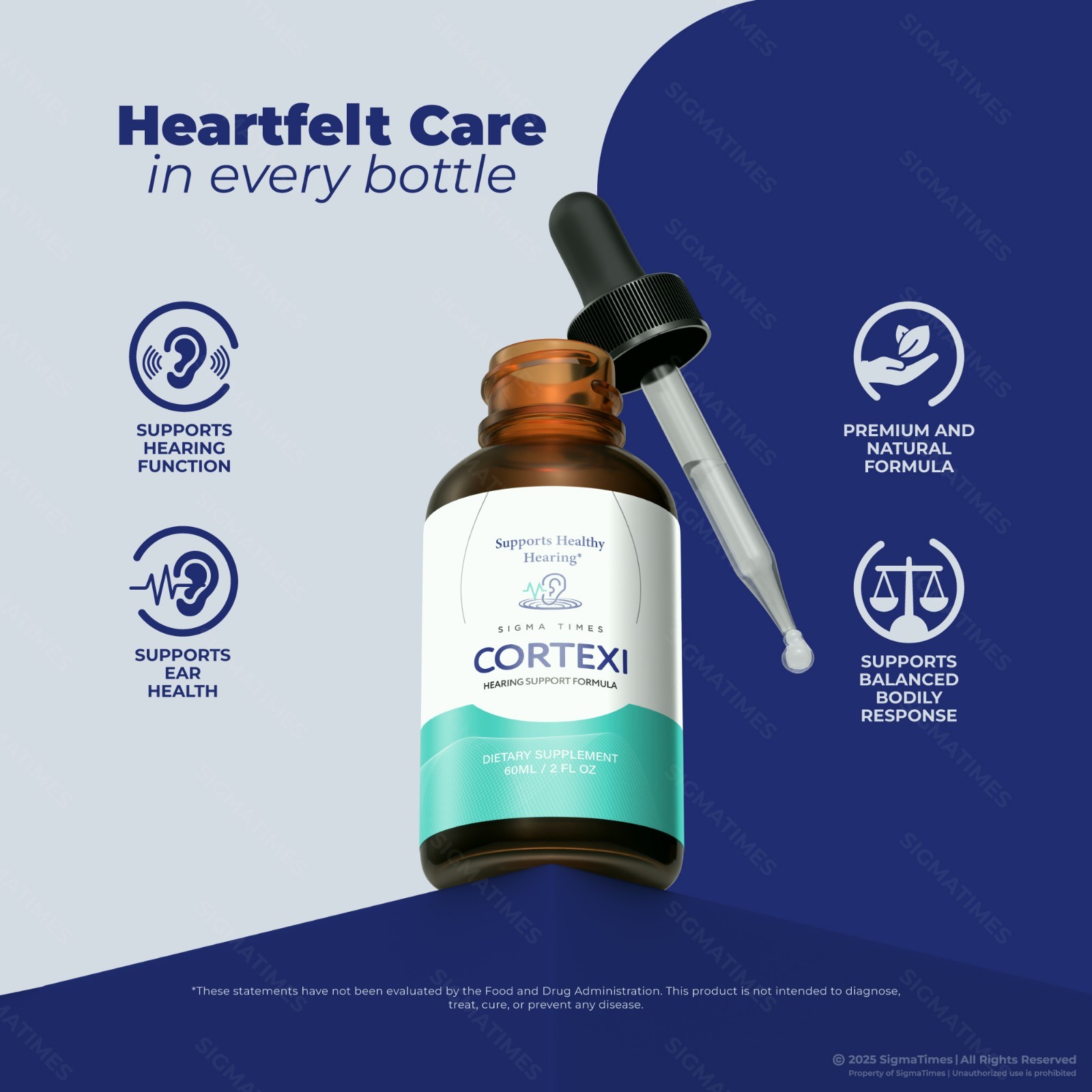 Cortexi Oral Drops – Ear Support, Hearing Clarity & Comfort Supplement -3 Pack
