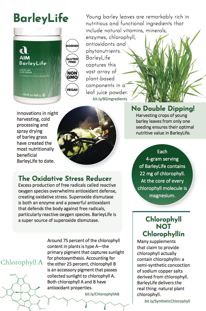 AIM Barleylife Capsule 280ct Barley Grass 30 Day **SHIPS DIRECT FROM AIM**