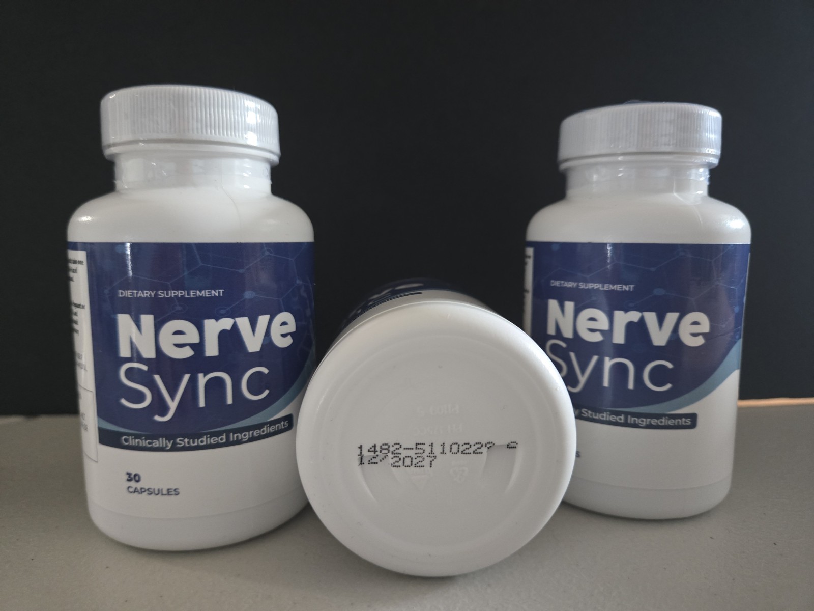 3 – Nerve Sync Clinically Studied Ingredients Nerve Support Capsules 30ct 500mg