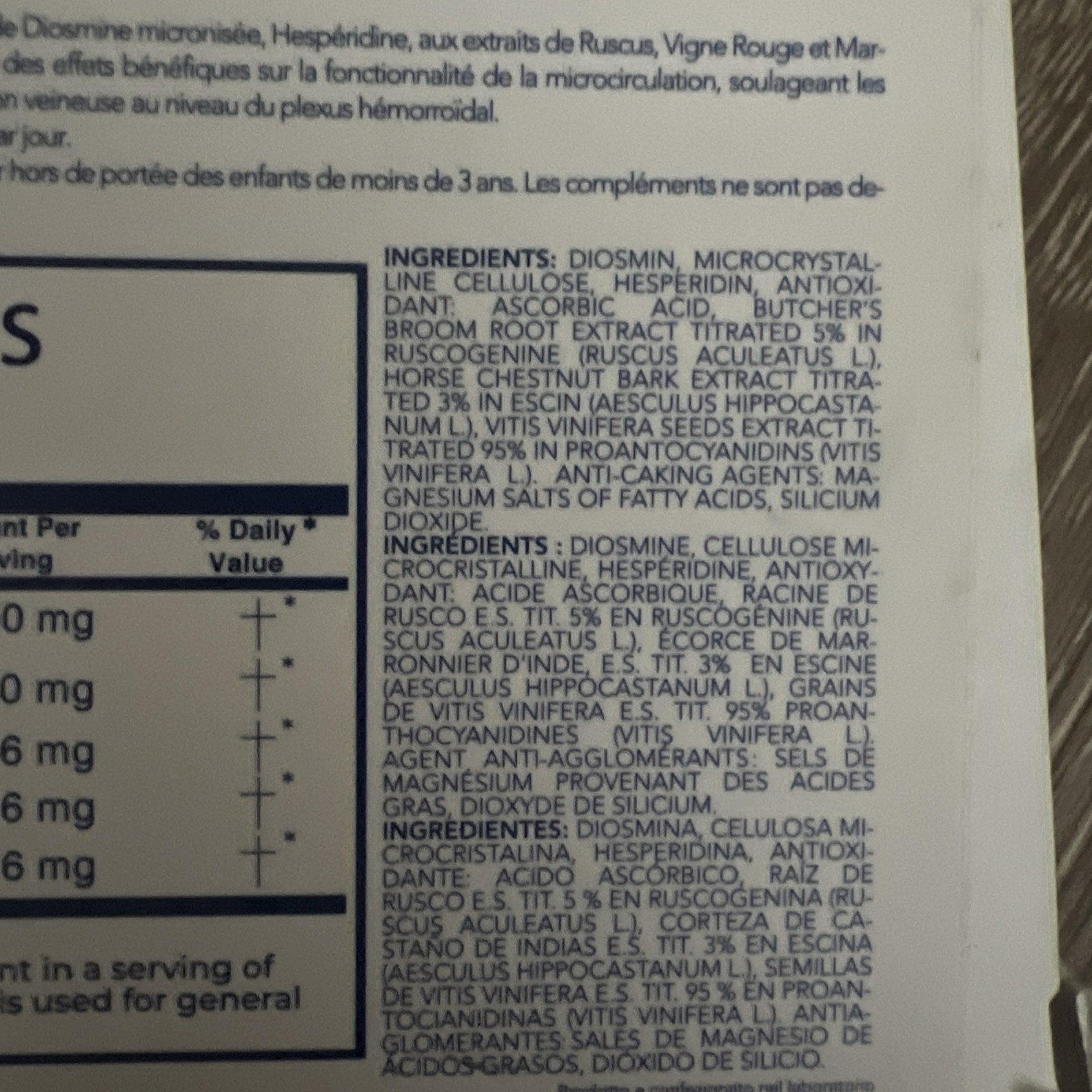 DuLac Pharma Diosmin Expert Omniven 500 Tablets 40 Blood & Circulatory Health