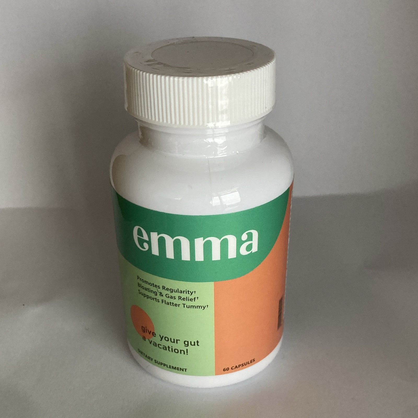 emma Gas Relief Digestive Support Dietary Supplement Capsules, 60 Count