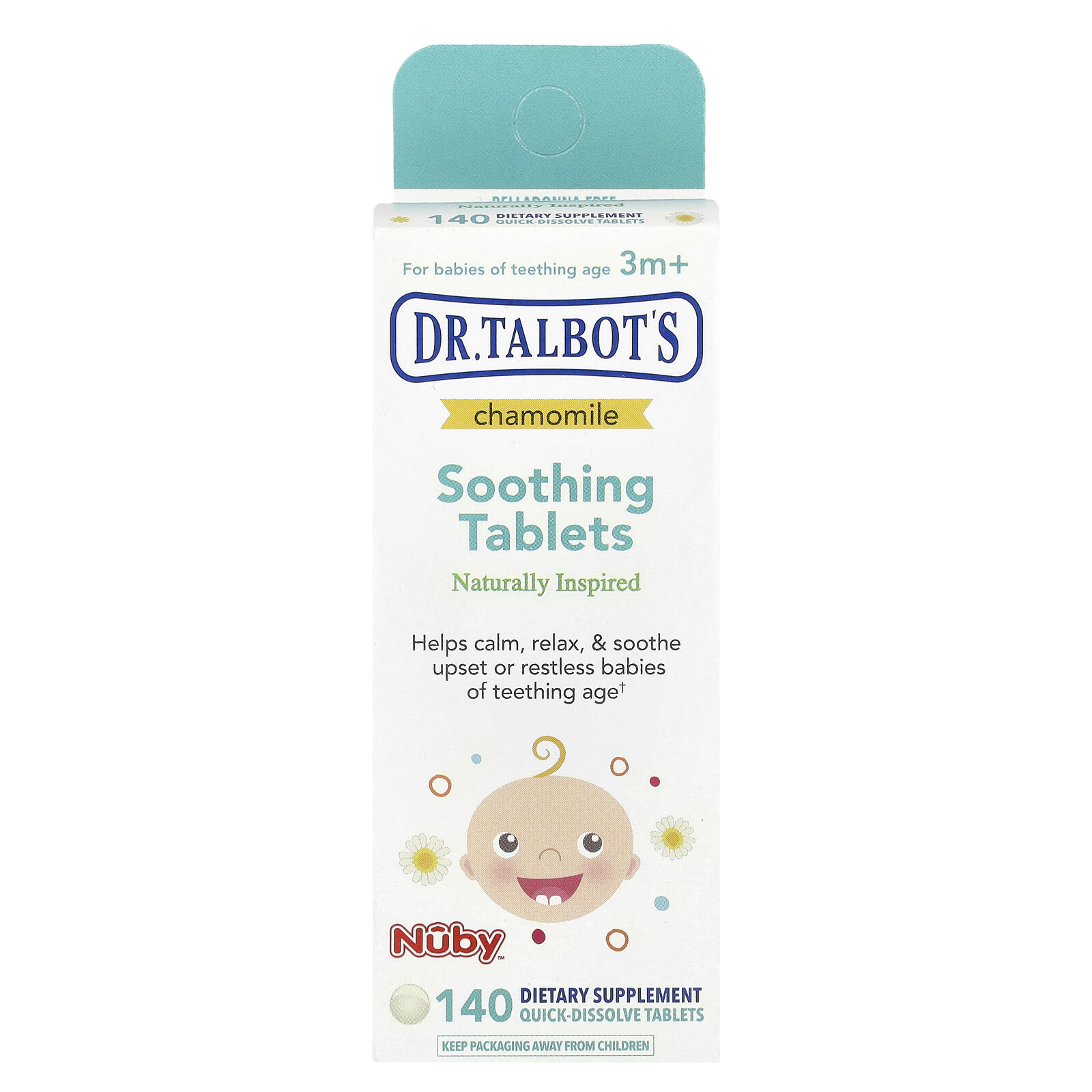 Soothing Tablets, Chamomile, 3 m+, 140 Quick-Dissolve Tablets