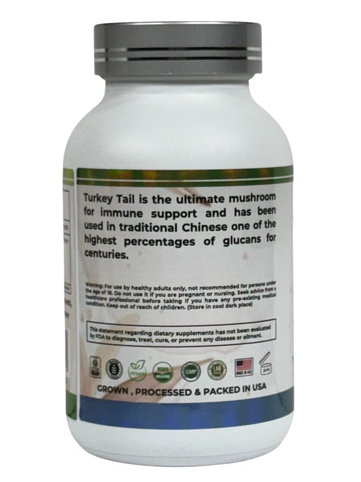 Mother Nature Turkey Tail Healthy Gut Mushroom Capsules — Mushroom Supplement